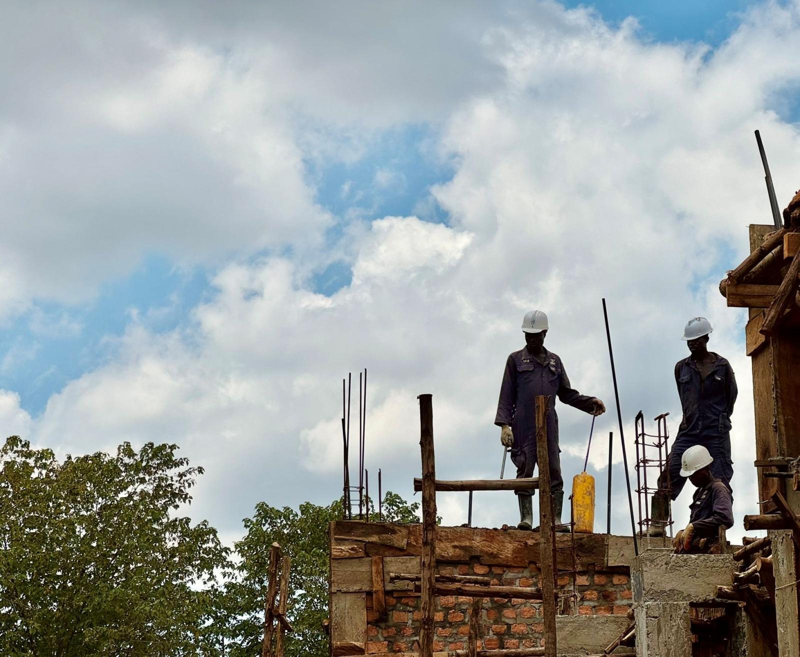 Construction works at the Amazima School