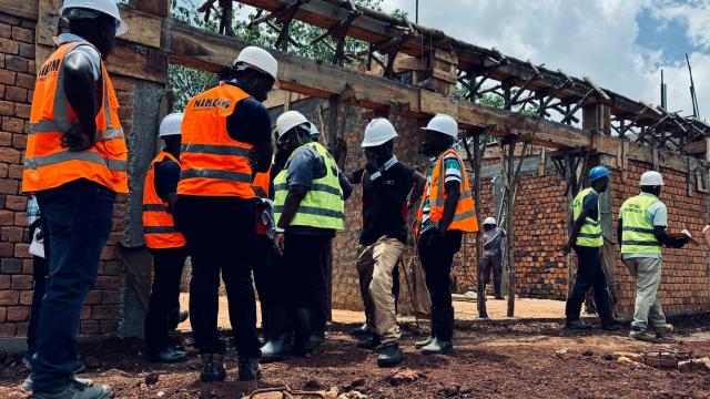 Design team site visit at The Amazima School